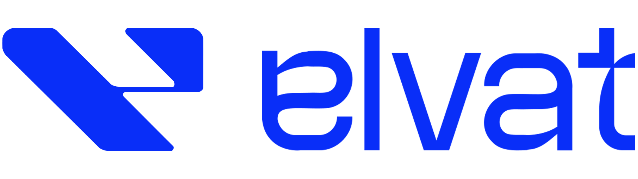 elvat agency logo blue color