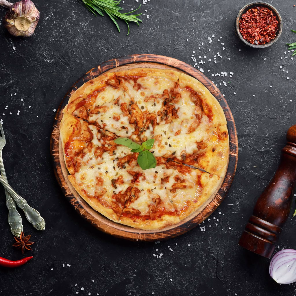 Luxury pizza food photography at Gewan Hotels Resorts – Elvat Agency digital marketing Dubai